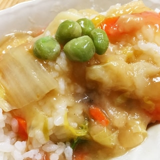 シンプルに！あんかけ中華丼